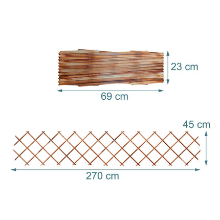 Wall-Mounted Extendable Spruce Plant Trellis, Set of 3