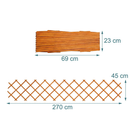 Wall-Mounted Extendable Trellis Set of 3 for Vines