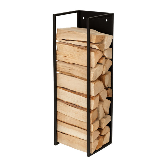 Wall-Mounted Firewood Rack – Indoor Log Storage