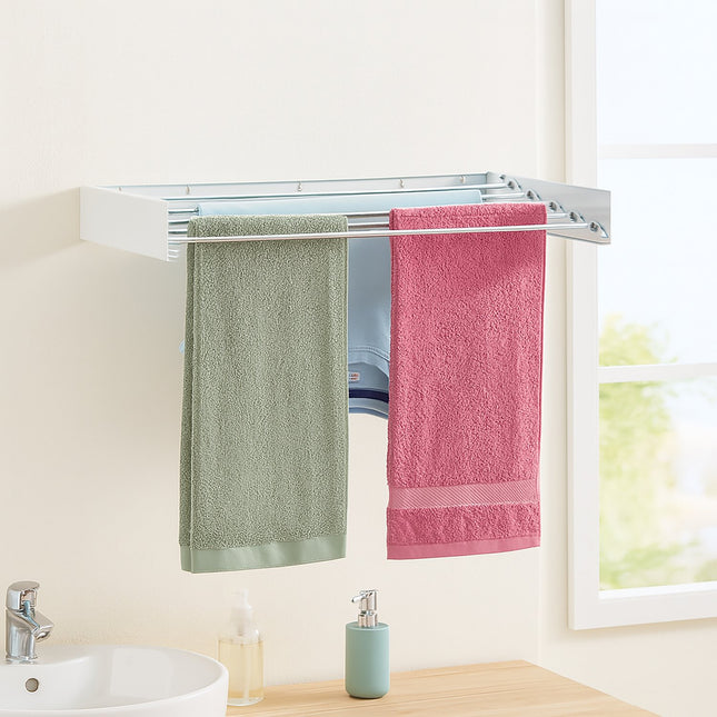 Wall-Mounted Foldable Clothes Airer, Space-Saving