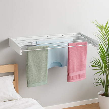 Wall-Mounted Foldable Clothes Airer, Space-Saving