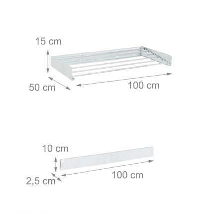 Wall-Mounted Foldable Clothes Airer, Space-Saving