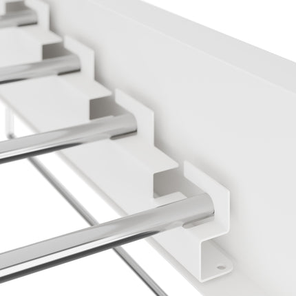 Wall-Mounted Foldable Clothes Airer with Towel Rails
