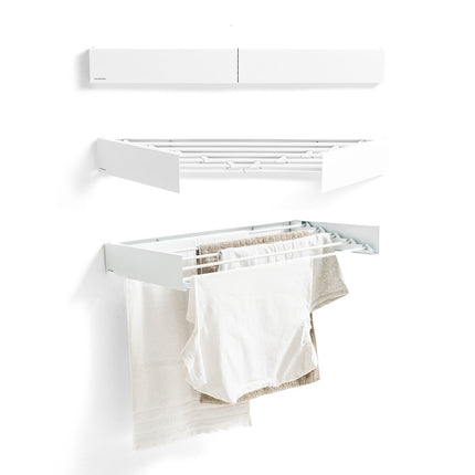 Wall-Mounted Foldable Clothes Drying Rack, 5 Bars