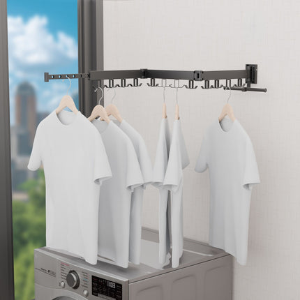 Wall-Mounted Folding Clothes Airer – Rustproof Aluminum