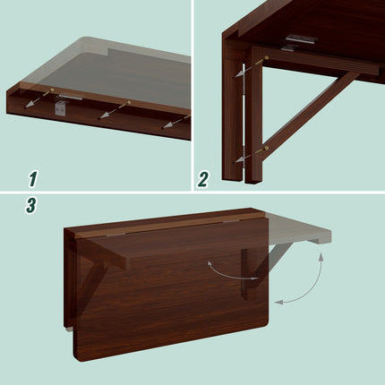 Wall-Mounted Folding Table for Small Spaces