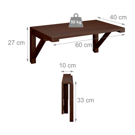 Wall-Mounted Folding Table for Small Spaces