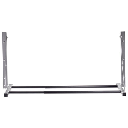 Wall-Mounted Folding Tire Rack, 4-Tire, 32–48 In Adjustable
