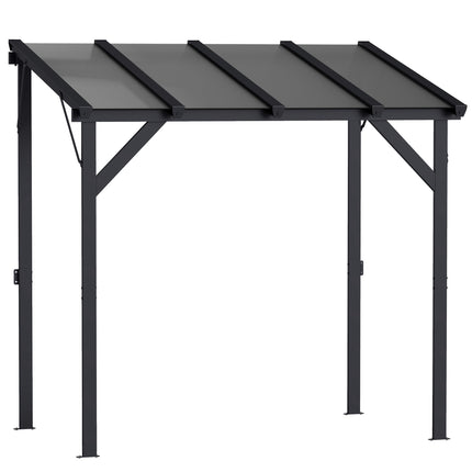 Wall-Mounted Grill Gazebo with UPF50+ PC Roof