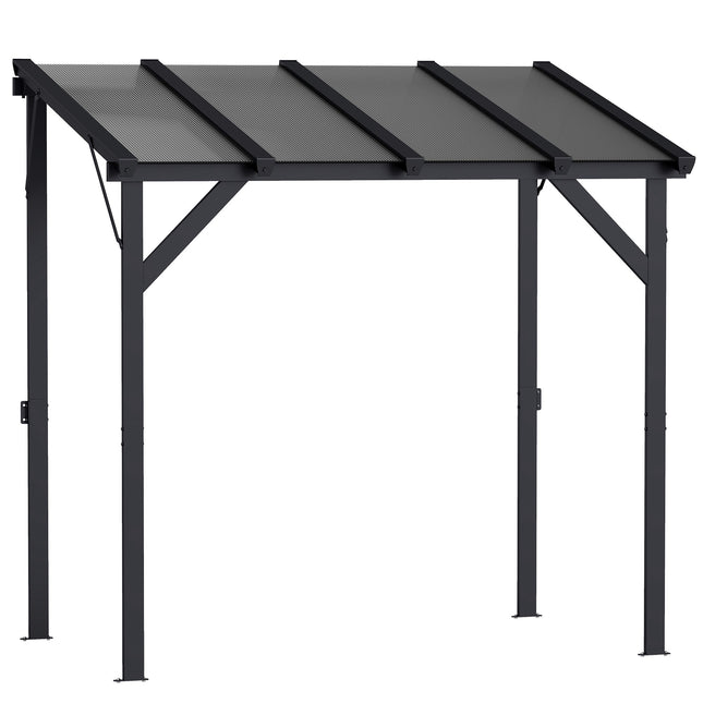 Wall-Mounted Grill Gazebo with UPF50+ PC Roof