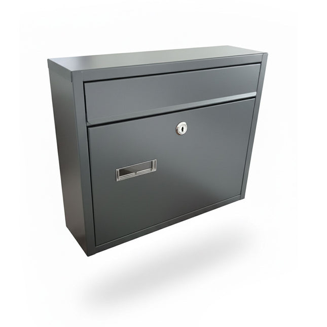 Wall-Mounted Horizontal Mailbox with Lock & Keys