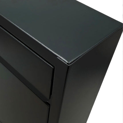 Wall-Mounted Horizontal Mailbox with Lock & Nameplate
