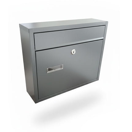 Wall-Mounted Horizontal Mailbox with Nameplate, Lockable