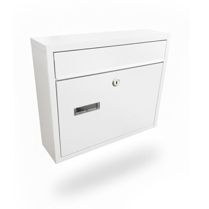Wall-Mounted Horizontal Mailbox with Nameplate, Lockable