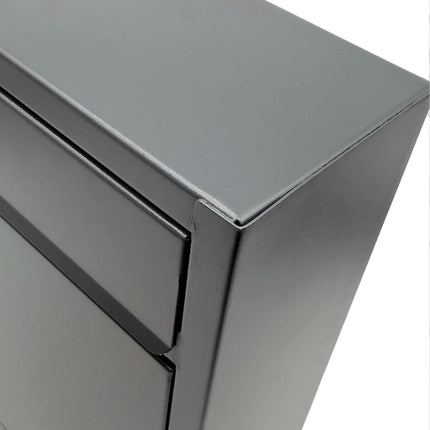 Wall-Mounted Horizontal Mailbox with Nameplate, Lockable