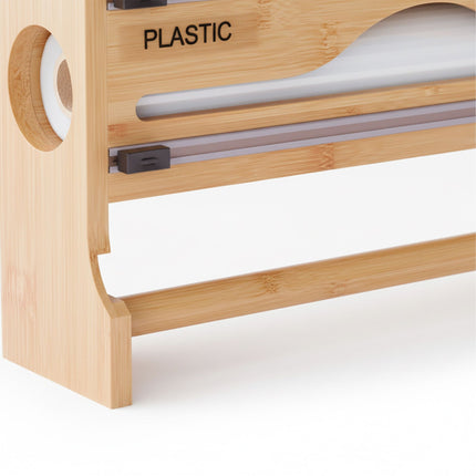 Wall-Mounted Kitchen Roll Holder with Foil Cutter