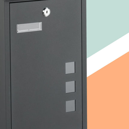 Wall-Mounted Letterbox with Viewing Windows
