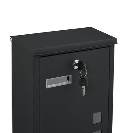 Wall-Mounted Letterbox with Viewing Windows