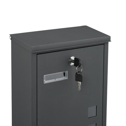 Wall-Mounted Letterbox with Viewing Windows