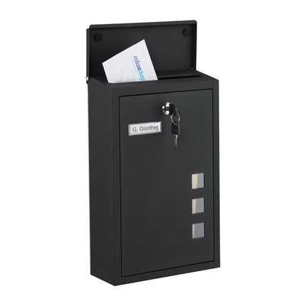 Wall-Mounted Letterbox with Viewing Windows
