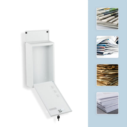 Wall-Mounted Letterbox with Viewing Windows