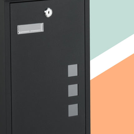 Wall-Mounted Letterbox with Viewing Windows