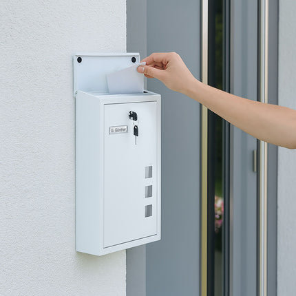 Wall-Mounted Letterbox with Viewing Windows