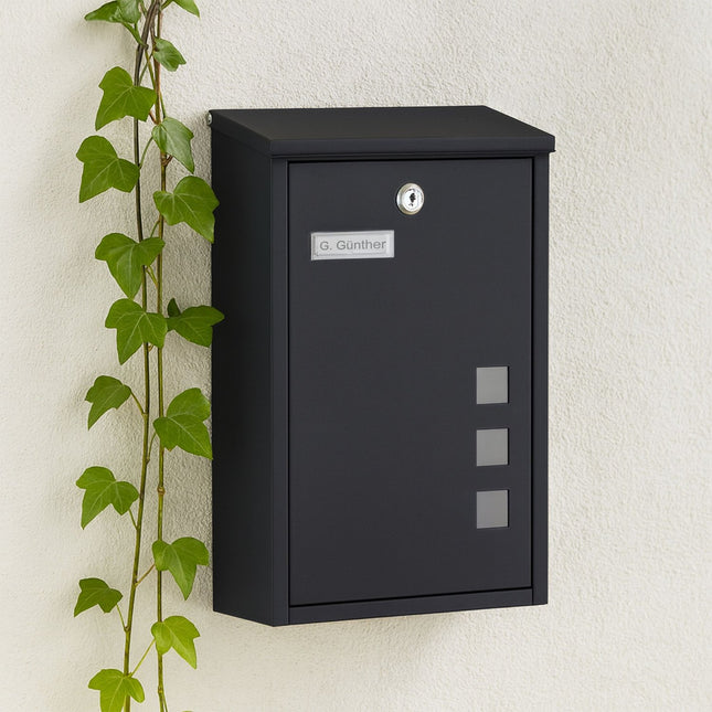 Wall-Mounted Letterbox with Viewing Windows