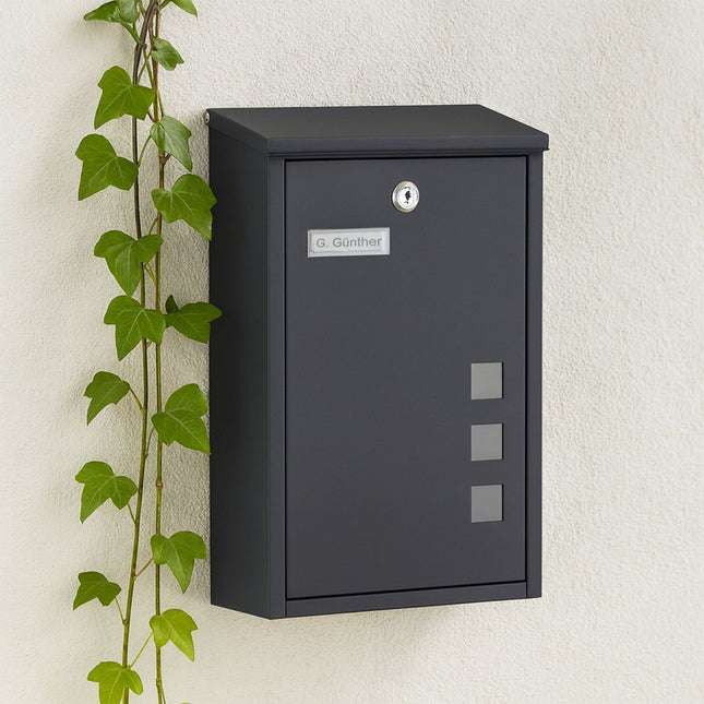 Wall-Mounted Letterbox with Viewing Windows