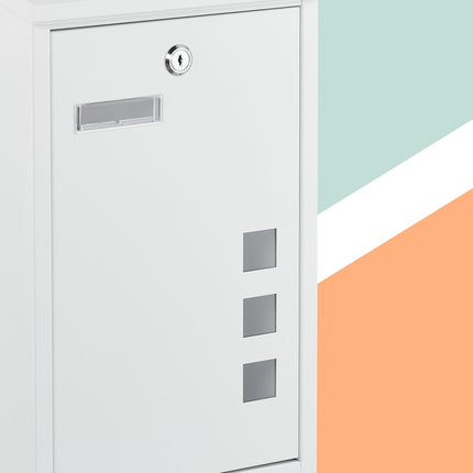 Wall-Mounted Letterbox with Viewing Windows
