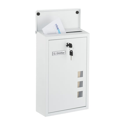 Wall-Mounted Letterbox with Viewing Windows