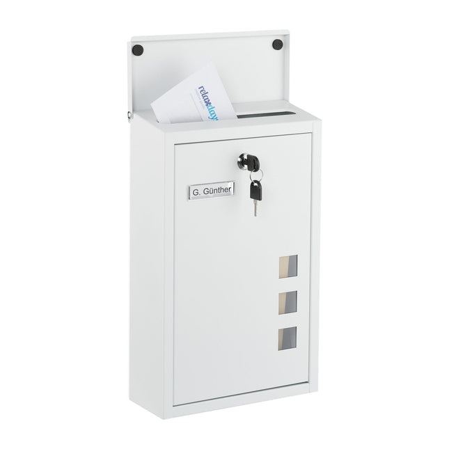 Wall-Mounted Letterbox with Viewing Windows