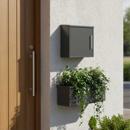 Wall-Mounted Metal Mailbox with Lock – Weatherproof