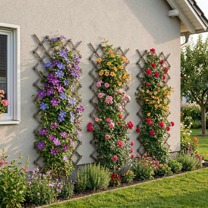Wall-Mounted Plant Trellis, 3-Piece XXL Extendable