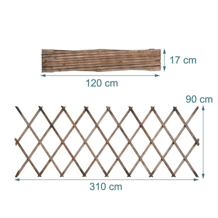 Wall-Mounted Plant Trellis, 3-Piece XXL Extendable