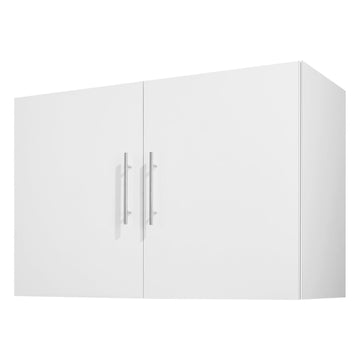 Wall-Mounted Storage Cabinet, 2-Door, Adjustable Shelf, White