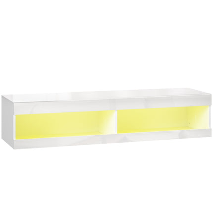 Wall-Mounted TV Stand with RGB LED for 55-60 Inch TVs