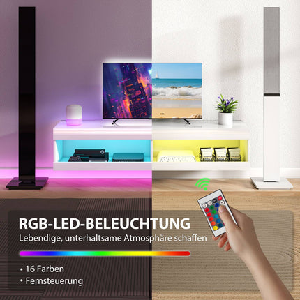 Wall-Mounted TV Stand with RGB LED for 55-60 Inch TVs