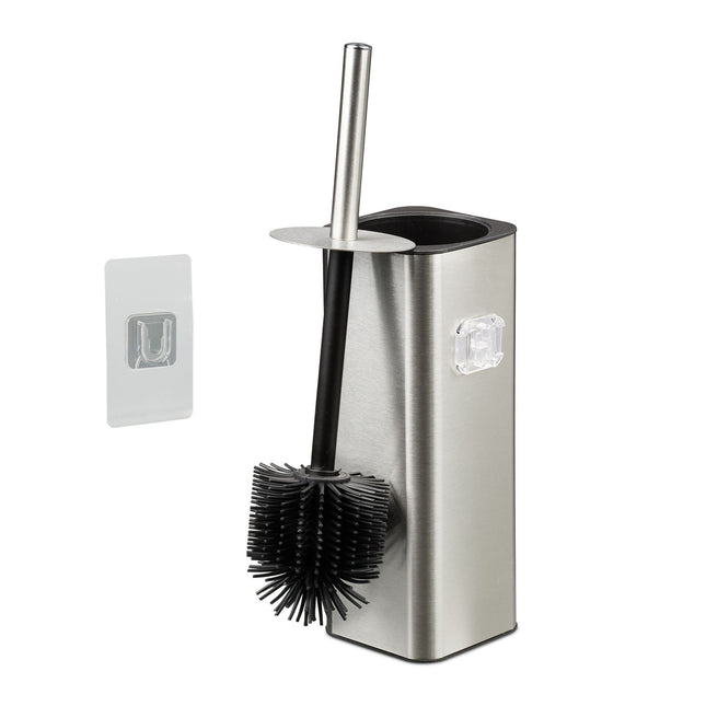 Wall-Mounted Toilet Brush Set, Flexible Head