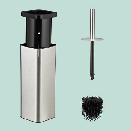 Wall-Mounted Toilet Brush Set, Flexible Head