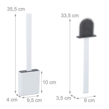 Wall-Mounted Toilet Brush Set with Holder