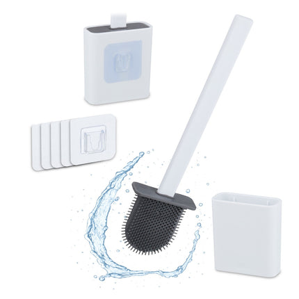 Wall-Mounted Toilet Brush Set with Holder