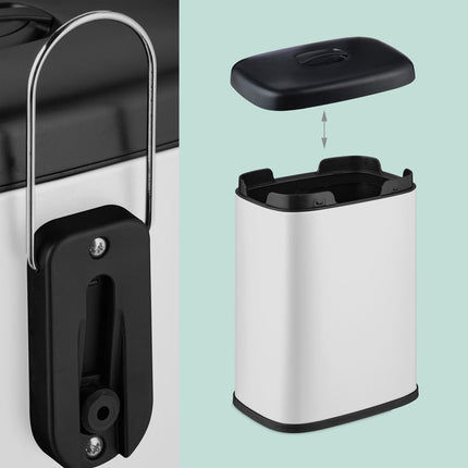 Wall-Mounted Waste Bin, 5L, Removable Lid