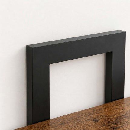 Wall Shelf Set of 2, MDF & Iron – Brown