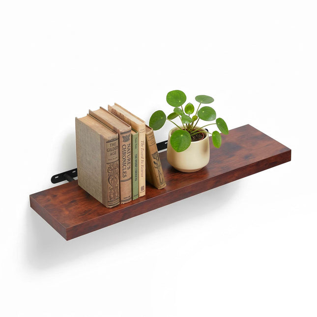 Wall Shelf, Wall-Mounted Floating, Metal Bracket