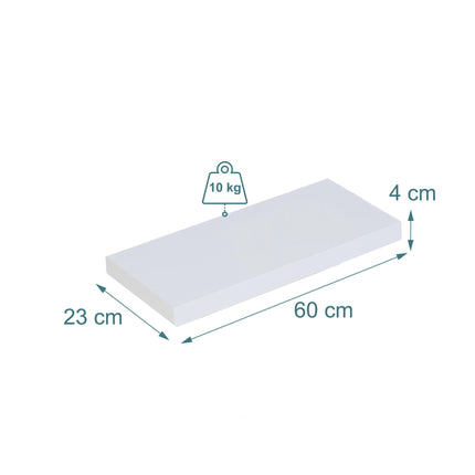 Wall Shelf With Metal Bracket – Wall-Mounted Floating