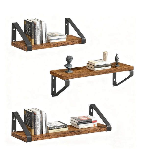 Wall Shelves – 3 Sizes for Living Room or Bedroom