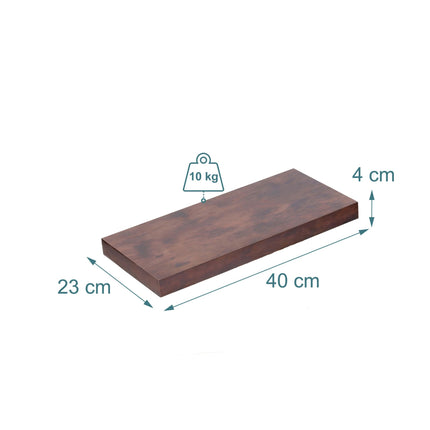 Wall Shelves, Set of 3 Hanging Display Shelves