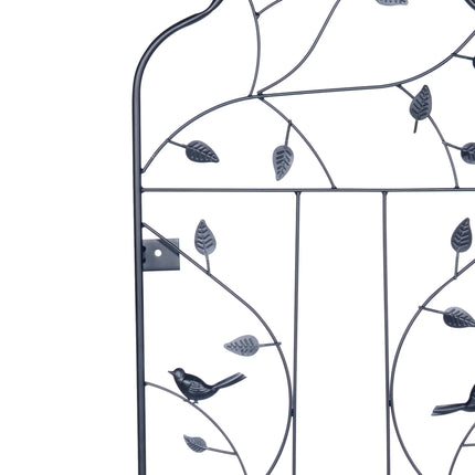 Wall Trellis Set, 2-Pack Powder-Coated Steel for Vines