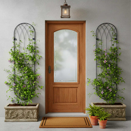 Wall Trellis Set Of 2 – Powder-Coated Steel, Wall-Mount